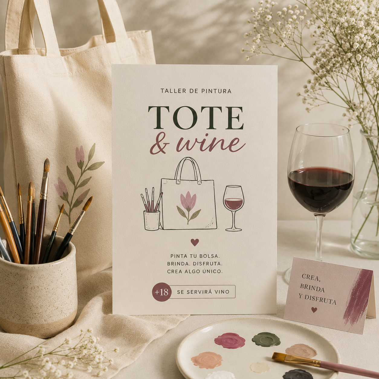 Tote & Wine 🍷🎨